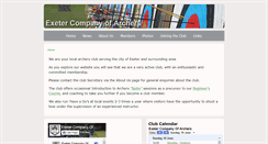 Desktop Screenshot of exeter-archers.co.uk