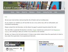 Tablet Screenshot of exeter-archers.co.uk
